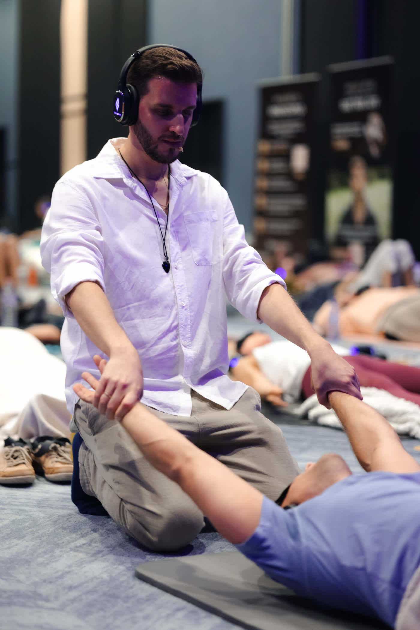 Immersive sound with individual headphones — InnerCamp Manifestation Retreat