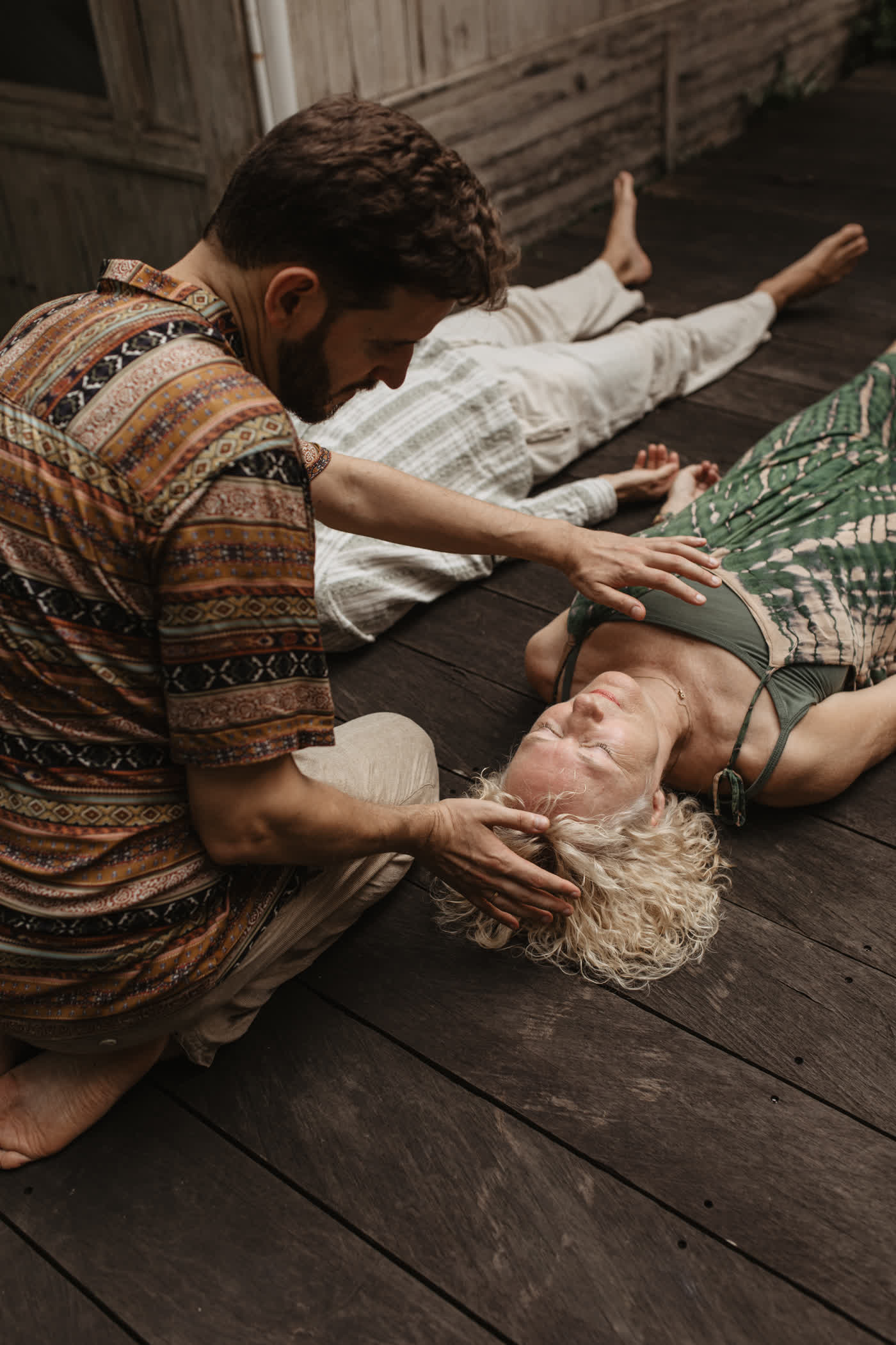 Hands-on bodywork to release what's held — InnerCamp Manifestation Retreat